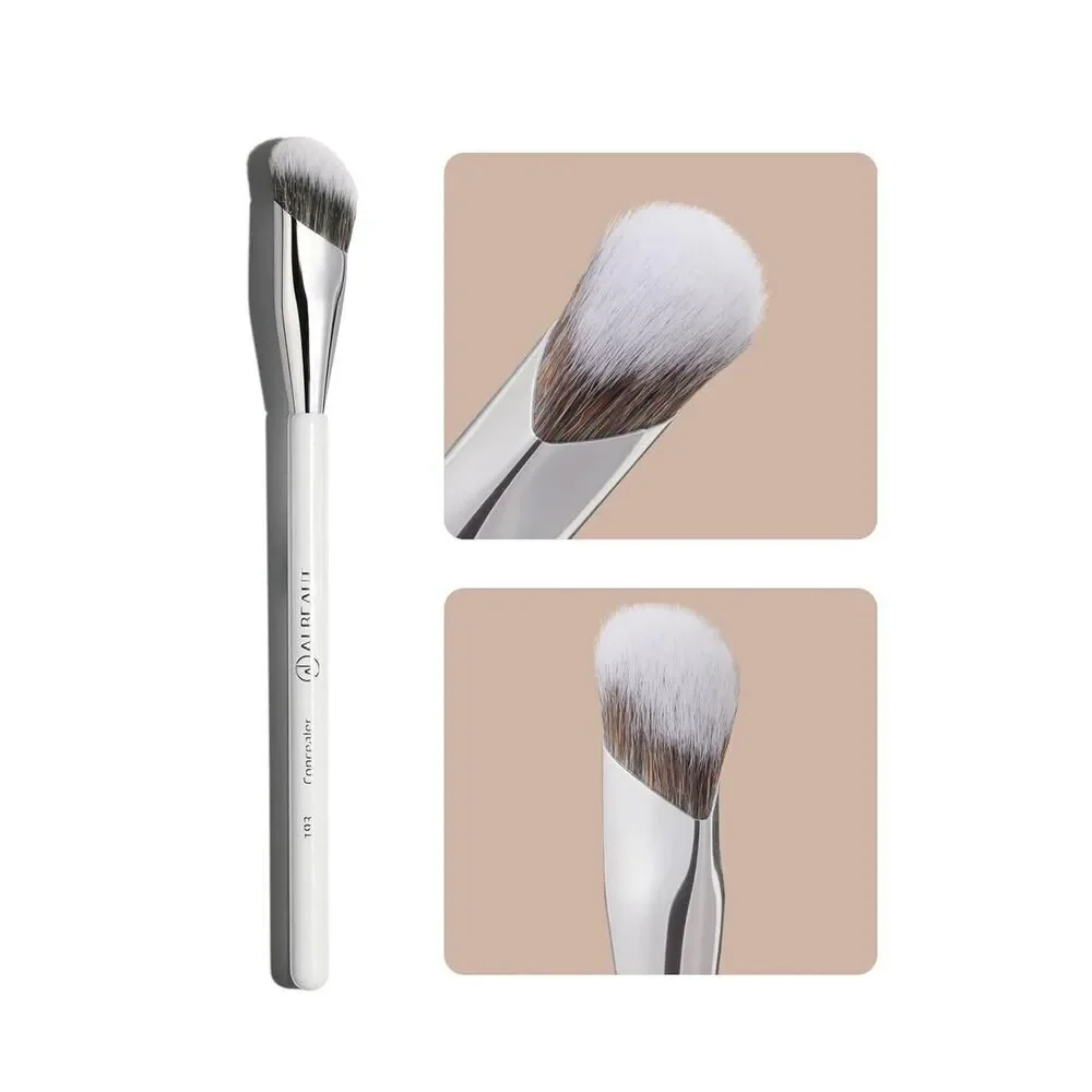 193 White Angled Under Eye Makeup Precision Face Blending concealer brush
